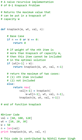 0-1 Knapsack Problem | Algorithms - Computer Science Engineering (CSE)