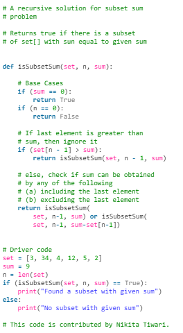 Subset Sum Problem | Algorithms - Computer Science Engineering (CSE)