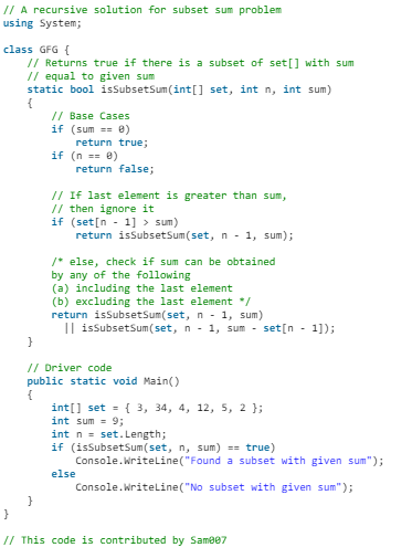 Subset Sum Problem | Algorithms - Computer Science Engineering (CSE)