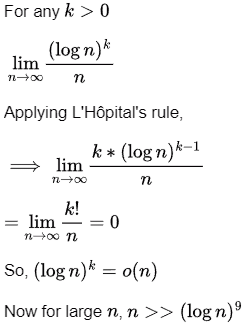 Previous Year Questions: Asymptotic Notation | Algorithms - Computer Science Engineering (CSE)