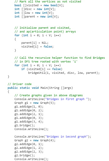 Bridges in a graph | Algorithms - Computer Science Engineering (CSE)
