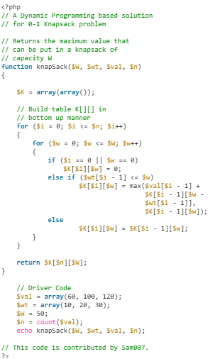0-1 Knapsack Problem | Algorithms - Computer Science Engineering (CSE)