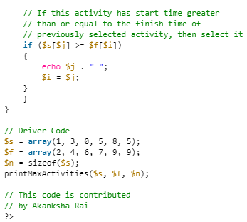 Activity Selection Problem - Computer Science Engineering (CSE)
