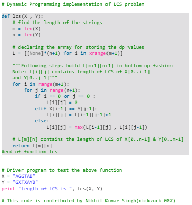 Longest Common Subsequence | Algorithms - Computer Science Engineering (CSE)