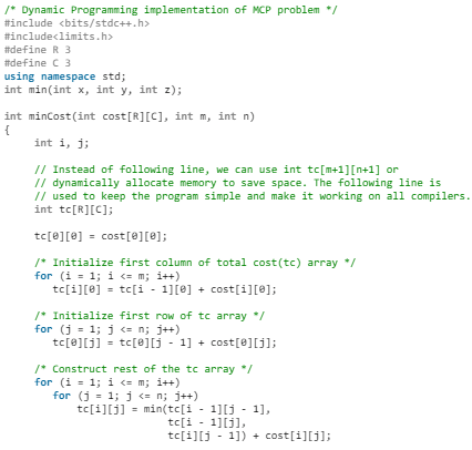 Min Cost Path | Algorithms - Computer Science Engineering (CSE)