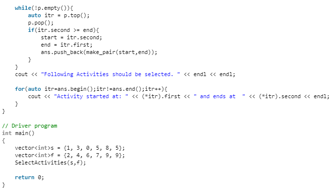 Activity Selection Problem - Computer Science Engineering (CSE)