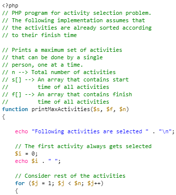 Activity Selection Problem - Computer Science Engineering (CSE)