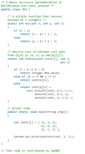 Min Cost Path | Algorithms - Computer Science Engineering (CSE)