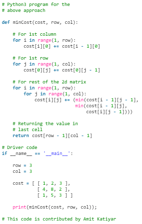 Min Cost Path | Algorithms - Computer Science Engineering (CSE)