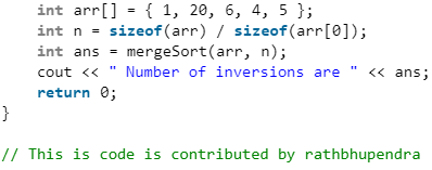 Count Inversions in Array | Algorithms - Computer Science Engineering (CSE)