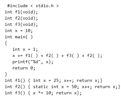 Previous Year Questions: Function | Programming and Data Structures - Computer Science Engineering (CSE)