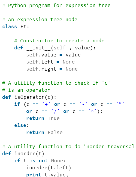 Expression Tree | Programming and Data Structures - Computer Science Engineering (CSE)