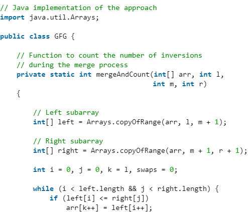 Count Inversions in Array | Algorithms - Computer Science Engineering (CSE)