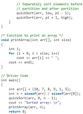 Quick Sort | Algorithms - Computer Science Engineering (CSE)