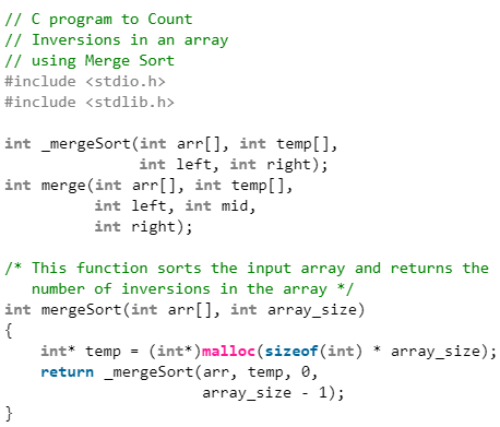 Count Inversions in Array | Algorithms - Computer Science Engineering (CSE)