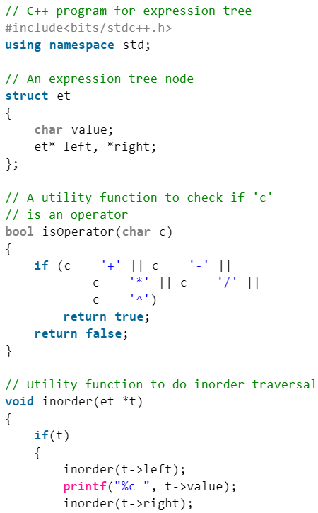 Expression Tree | Programming and Data Structures - Computer Science Engineering (CSE)