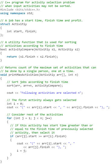 Activity Selection Problem | Algorithms - Computer Science Engineering (CSE)