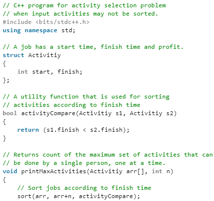 Activity Selection Problem - Computer Science Engineering (CSE)