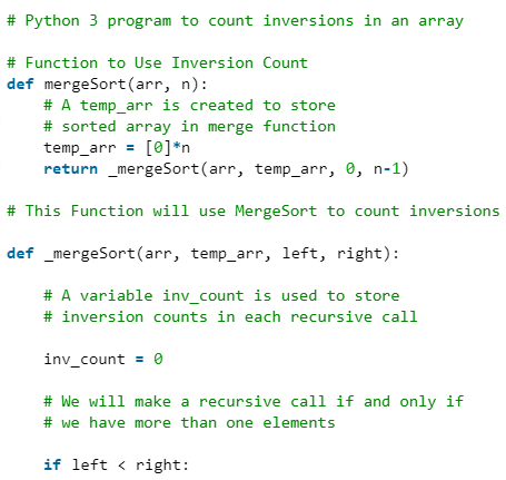 Count Inversions in Array | Algorithms - Computer Science Engineering (CSE)