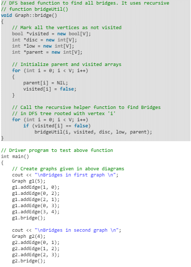 Bridges in a graph | Algorithms - Computer Science Engineering (CSE)