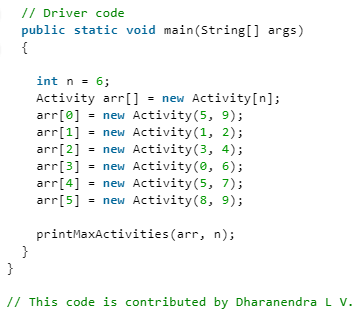 Activity Selection Problem - Computer Science Engineering (CSE)