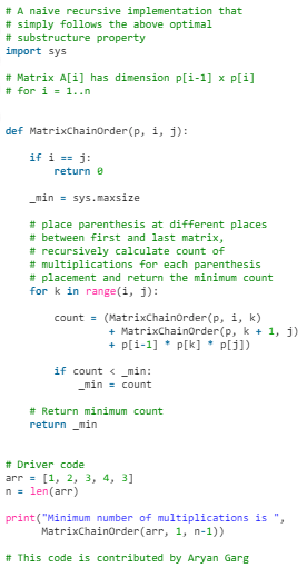 Matrix Chain Multiplication | Algorithms - Computer Science Engineering (CSE)