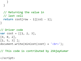 Min Cost Path | Algorithms - Computer Science Engineering (CSE)