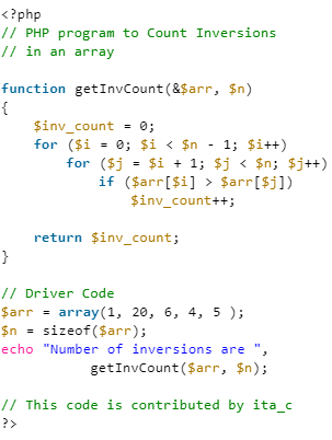 Count Inversions in Array | Algorithms - Computer Science Engineering (CSE)