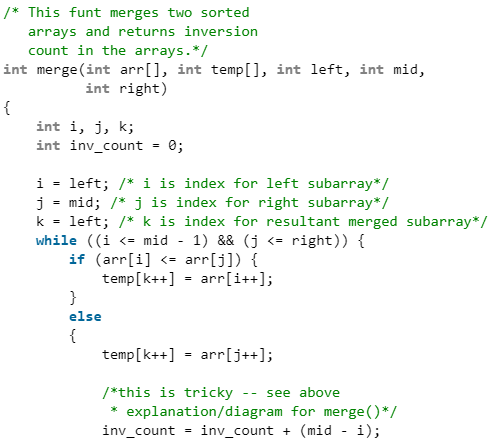 Count Inversions in Array | Algorithms - Computer Science Engineering (CSE)