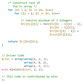 Min Cost Path | Algorithms - Computer Science Engineering (CSE)