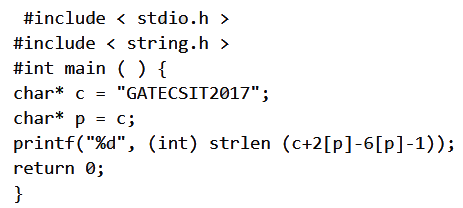 Previous Year Questions: Array and Pointer | Programming and Data Structures - Computer Science Engineering (CSE)