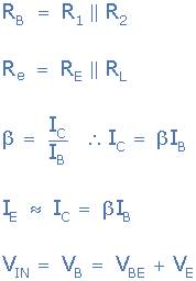 Common Collector Amplifier Configuration