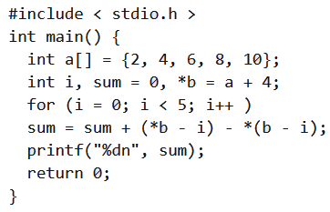 Previous Year Questions: Array and Pointer | Programming and Data Structures - Computer Science Engineering (CSE)