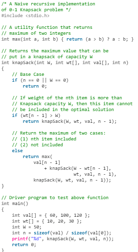 0-1 Knapsack Problem | Algorithms - Computer Science Engineering (CSE)
