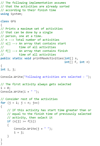 Activity Selection Problem | Algorithms - Computer Science Engineering (CSE)