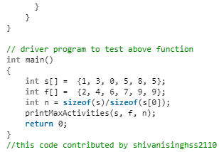 Activity Selection Problem - Computer Science Engineering (CSE)