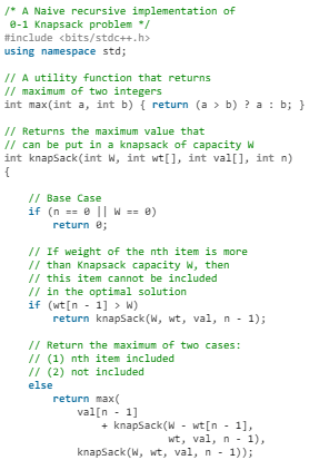 0-1 Knapsack Problem | Algorithms - Computer Science Engineering (CSE)