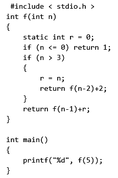 Previous Year Questions: Function | Programming and Data Structures - Computer Science Engineering (CSE)