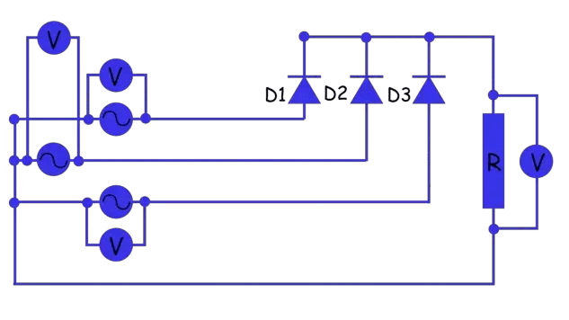 3 Phase Half Wave Rectifier