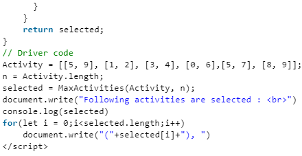 Activity Selection Problem - Computer Science Engineering (CSE)