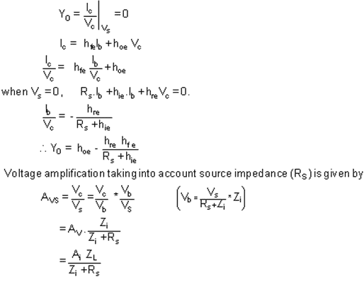 Analysis of a Transistor Amplifier Circuit Using H-Parameters | Analog and Digital Electronics - Electrical Engineering (EE)