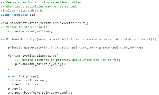 Activity Selection Problem - Computer Science Engineering (CSE)