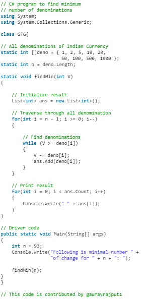 Greedy Algorithm to Find Minimum Number of Coins | Algorithms - Computer Science Engineering (CSE)