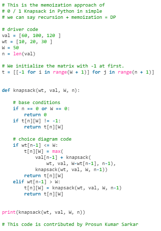 0-1 Knapsack Problem | Algorithms - Computer Science Engineering (CSE)