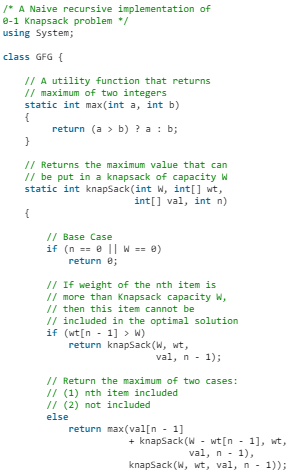 0-1 Knapsack Problem | Algorithms - Computer Science Engineering (CSE)