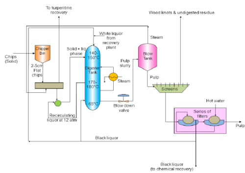 Preparation of Wood Pulp by Sulfate (kraft) Process | Chemical Technology - Chemical Engineering