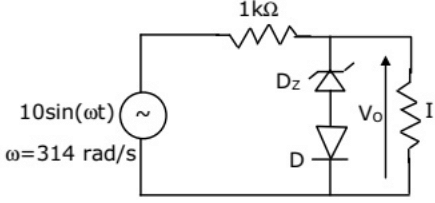 Previous Year Questions- Diodes and their Applications | Analog and Digital Electronics - Electrical Engineering (EE)