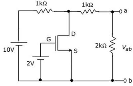 Previous Year Questions- BJT, FET and their Biasing Circuits - 2 | Analog and Digital Electronics - Electrical Engineering (EE)