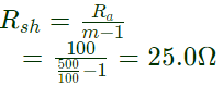 Previous Year Questions- Galvanometers, Voltmeters and Ammeters