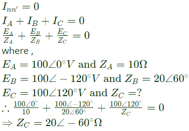 Previous Year Questions- Three-Phase Circuits | Network Theory (Electric Circuits) - Electrical Engineering (EE)